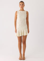 Adoria Mini Dress - Ivory