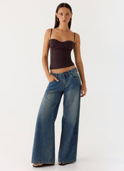 Ame Underwire Top - Chocolate