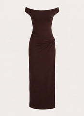 Amerie Maxi Dress - Chocolate