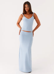 Anastasia Knit Top - Blue
