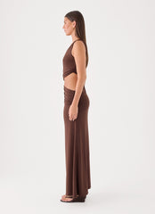 Andria Maxi Dress - Chocolate
