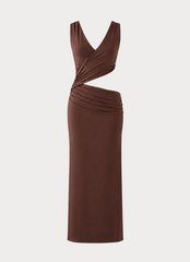 Andria Maxi Dress - Chocolate