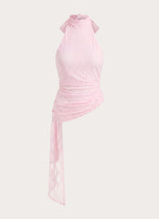 Angel Wings Lace Top - Pink
