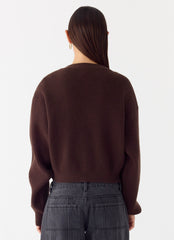 Ashby Knit Sweater - Chocolate