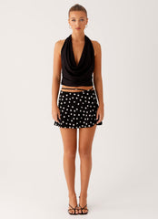 Ashi Cowl Top - Black