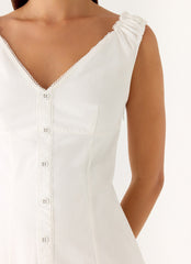 Drift Mini Dress - White