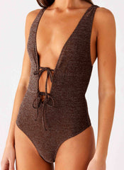 Drifter One Piece Swimsuit - Chocolate