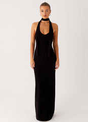 Eddie Knit Maxi Dress - Black