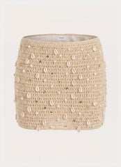Elaris Crochet Mini Skirt - Ivory