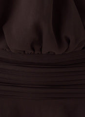 Elisana Mini Dress - Chocolate