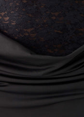 Emesy Lace Maxi Dress - Black