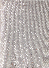 Evodia Sequin Midi Skirt - Silver