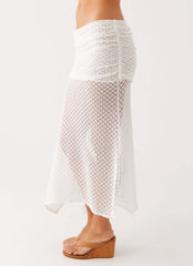 Genesis Midi Skirt - White
