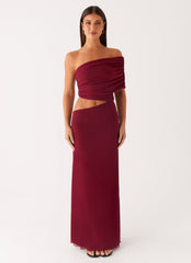 Gillian Maxi Dress - Maroon