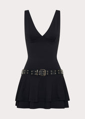 Gold Coast Mini Dress - Black