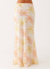 Harlow Chiffon Maxi Skirt - Floral Print