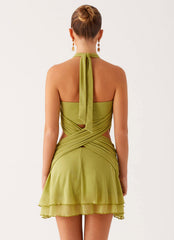 Helsa Mini Dress - Green