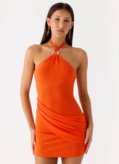 Henrietta Mini Dress - Orange