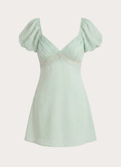 Illit Mini Dress - Sage