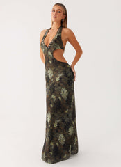 Indra Maxi Dress - Cyber Floral