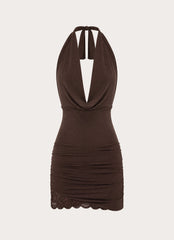 Jessika Mini Dress - Chocolate