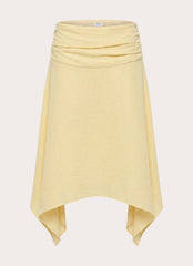 Jude Midi Skirt - Yellow Cream