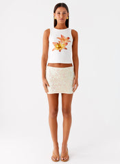 Kalita Mini Skirt - Ivory