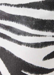 Kamili Low Rise Midi Skirt - Zebra