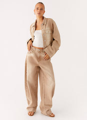 Khalil Denim Jacket - Tan