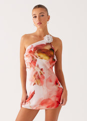 Kia Mini Dress - Peach Rose