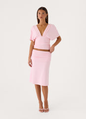 Lorelei Midi Skirt - Pink
