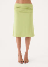 Lorelei Midi Skirt - Soft Lime