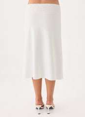 Moments Midi Skirt - White