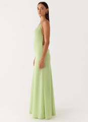 Morning Crush Cowl Maxi Dress - Lime