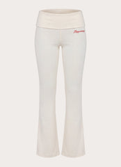 Muse Roll Waist Pants - Cream