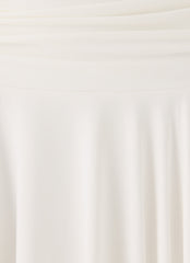 Perrie Asymmetrical Midi Skirt - Cloud Dancer