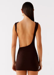 Radia Mini Dress - Chocolate