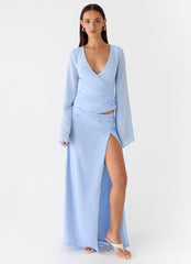 Remee Maxi Skirt - Blue