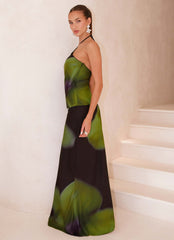 Rosetta Top - Lime Flower