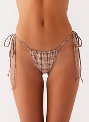 Soffa Bikini Bottom - Brown Check