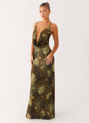 Star Fields Maxi Dress - Cyber Floral