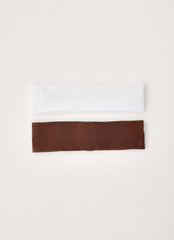 Starlit Girl Sweatband Set - Chocolate/Ivory
