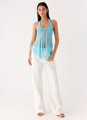 Sunbeam Mesh Top - Blue