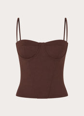 Tayana Corset Top - Chocolate