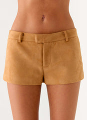 Thats Chill Mini Shorts - Brown