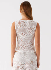 Virelle Lace Top - Ivory
