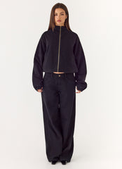 Waylon Low Rise Denim Jeans - Black