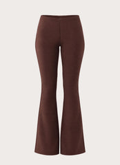 Wild Hide Faux Suede Pant - Chocolate