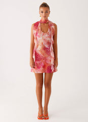 Tanner Mini Dress - Flamingo Fling