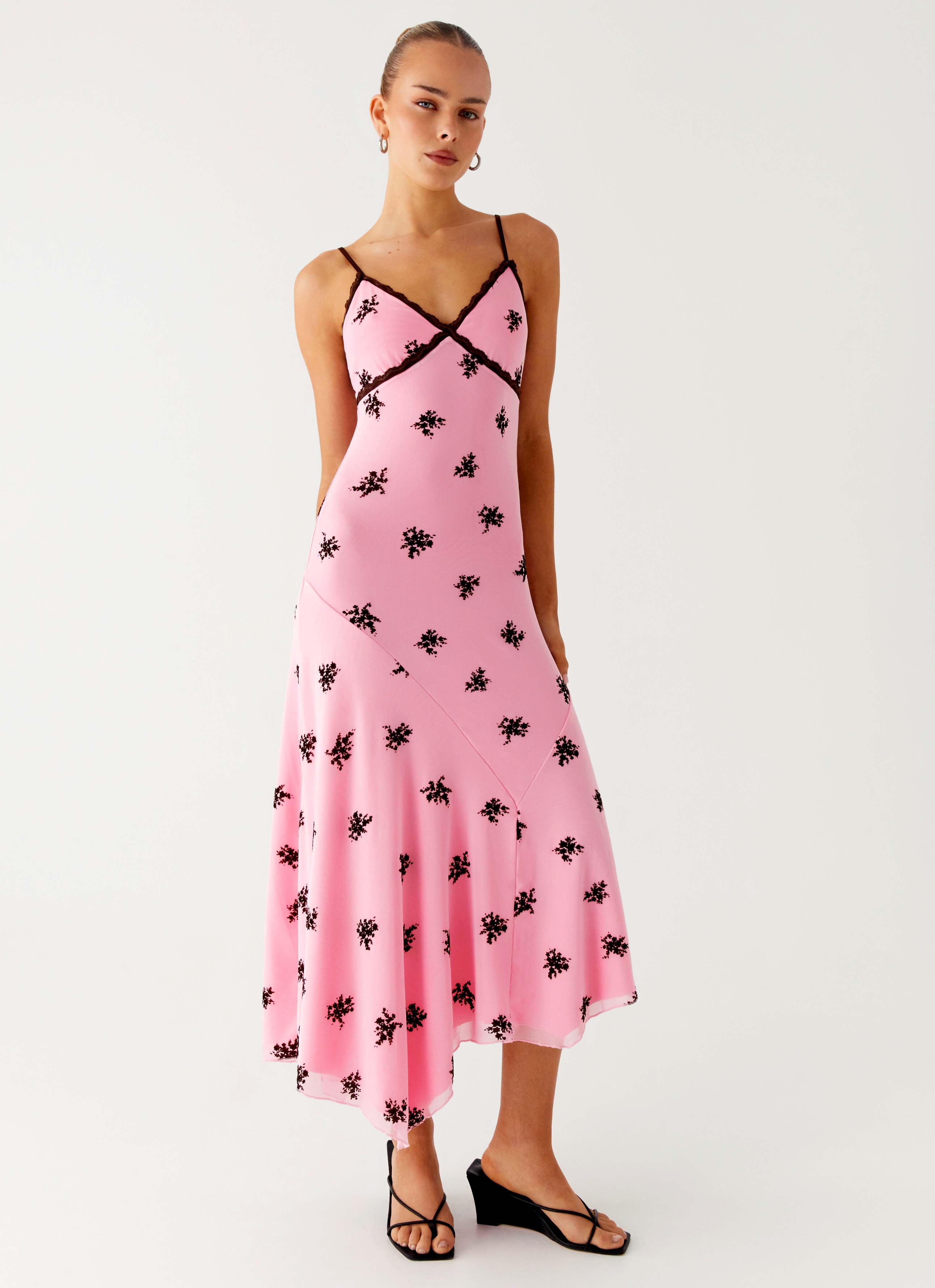 Amelia Midi Dress - Pink